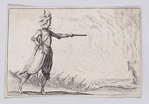 Reverse Copy of Le Commandant a Pied (The Commander on Foot), from "Les Caprices"