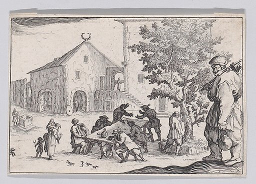 Reverse Copy of L'Auberge (The Inn), from "Les Caprices" Series A, The Florence Set