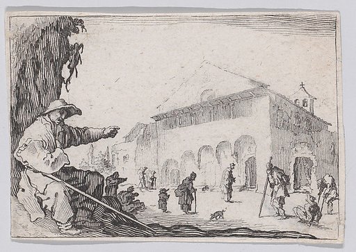Reverse Copy of L'Hospice (The Almshouse), from "Les Caprices" Series A, The Florence Set