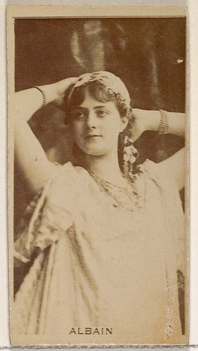 Albain, from the Actors and Actresses series (N45, Type 8) for Virginia Brights Cigarettes