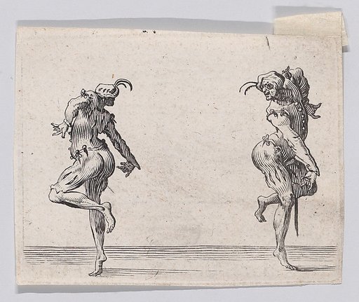 Reverse Copy of Les Deux Pantalons se Tournant le Dos (Two Men in Pantsuits Turned Away from Each Other), from "Les Caprices"