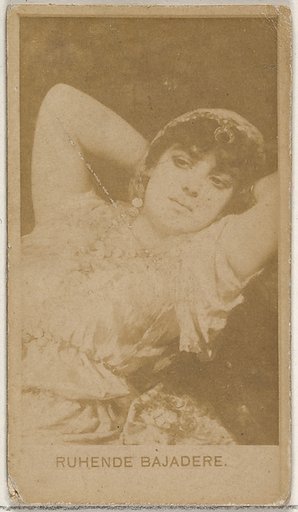 Ruhende Bajadere, from the Actors and Actresses series (N45, Type 8) for Virginia Brights Cigarettes