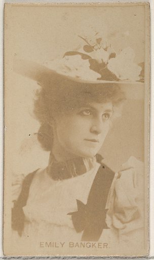 Emily Bancker, from the Actors and Actresses series (N45, Type 8) for Virginia Brights Cigarettes