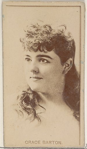 Grace Barton, from the Actors and Actresses series (N45, Type 8) for Virginia Brights Cigarettes