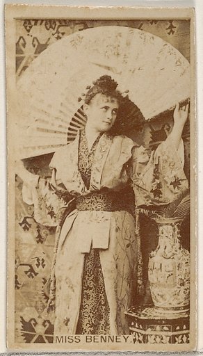 Miss Benney, from the Actors and Actresses series (N45, Type 8) for Virginia Brights Cigarettes