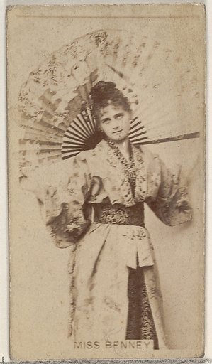 Miss Benney, from the Actors and Actresses series (N45, Type 8) for Virginia Brights Cigarettes
