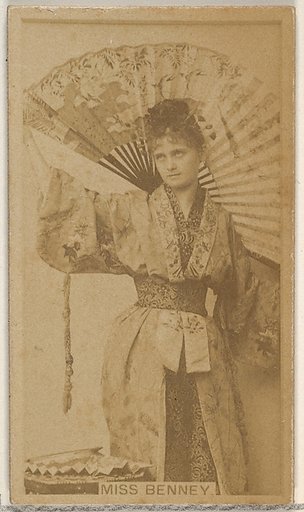 Miss Benney, from the Actors and Actresses series (N45, Type 8) for Virginia Brights Cigarettes