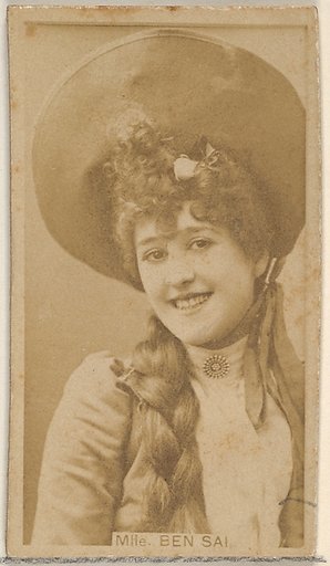 Mlle. Ben Sai, from the Actors and Actresses series (N45, Type 8) for Virginia Brights Cigarettes
