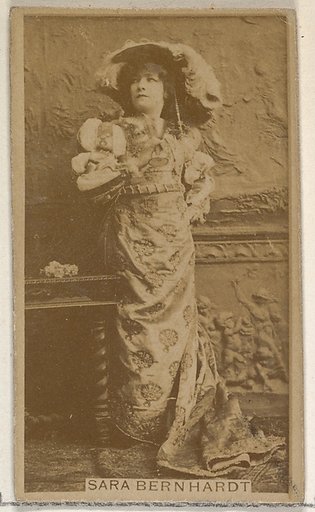 Sara Bernhardt, from the Actors and Actresses series (N45, Type 8) for Virginia Brights Cigarettes