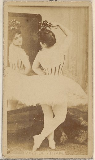 Miss Bertram, from the Actors and Actresses series (N45, Type 8) for Virginia Brights Cigarettes