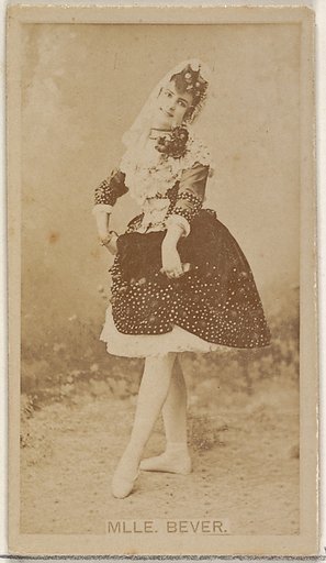 Mlle. Bever, from the Actors and Actresses series (N45, Type 8) for Virginia Brights Cigarettes