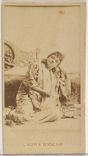 Laura Biggar, from the Actors and Actresses series (N45, Type 8) for Virginia Brights Cigarettes