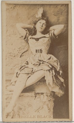 Belle Black, from the Actors and Actresses series (N45, Type 8) for Virginia Brights Cigarettes