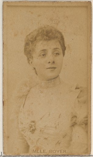 Mlle. Boyer, from the Actors and Actresses series (N45, Type 8) for Virginia Brights Cigarettes