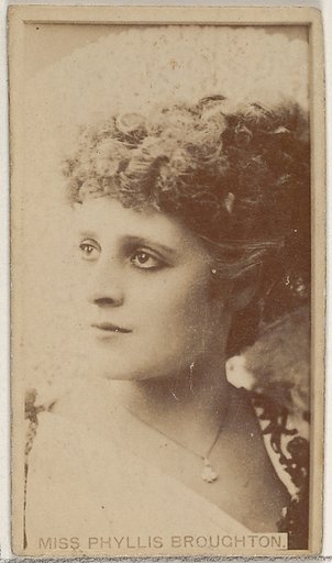 Miss Phyllis Broughton, from the Actors and Actresses series (N45, Type 8) for Virginia Brights Cigarettes