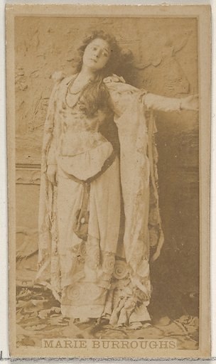 Marie Burroughs, from the Actors and Actresses series (N45, Type 8) for Virginia Brights Cigarettes