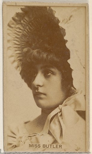 Miss Butler, from the Actors and Actresses series (N45, Type 8) for Virginia Brights Cigarettes
