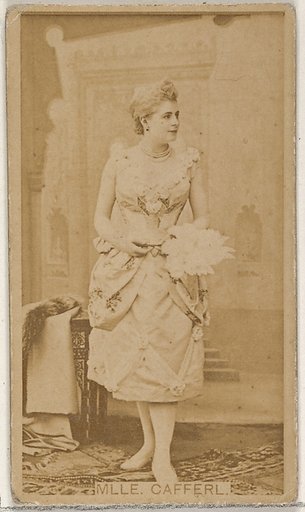 Mlle. Cafferl, from the Actors and Actresses series (N45, Type 8) for Virginia Brights Cigarettes