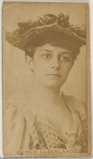 Bessie Cleveland, from the Actors and Actresses series (N45, Type 8) for Virginia Brights Cigarettes