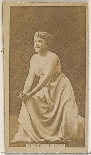 Isabelle Coe, from the Actors and Actresses series (N45, Type 8) for Virginia Brights Cigarettes