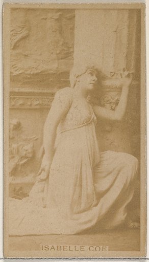 Isabelle Coe, from the Actors and Actresses series (N45, Type 8) for Virginia Brights Cigarettes