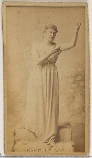 Isabelle Coe, from the Actors and Actresses series (N45, Type 8) for Virginia Brights Cigarettes