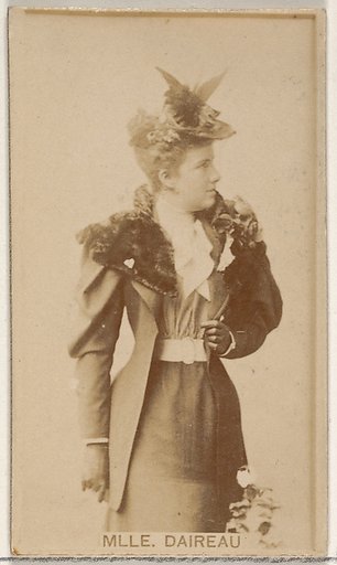 Mlle. Daireaux, from the Actors and Actresses series (N45, Type 8) for Virginia Brights Cigarettes