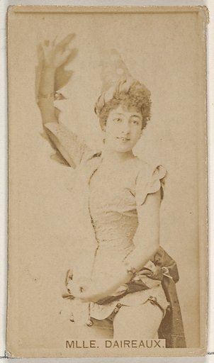 Mlle. Daireaux, from the Actors and Actresses series (N45, Type 8) for Virginia Brights Cigarettes