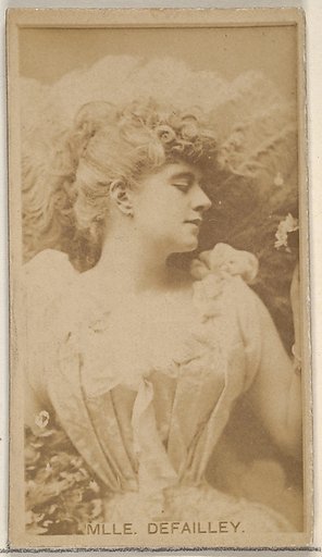 Mlle. Defailley, from the Actors and Actresses series (N45, Type 8) for Virginia Brights Cigarettes