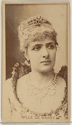 M'lle de Marsy, from the Actors and Actresses series (N45, Type 8) for Virginia Brights Cigarettes