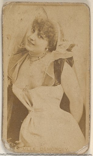 Mlle. Demoncey, from the Actors and Actresses series (N45, Type 8) for Virginia Brights Cigarettes