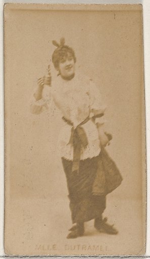 Mlle. Dutramel, from the Actors and Actresses series (N45, Type 8) for Virginia Brights Cigarettes