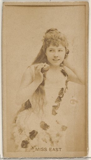 Miss East, from the Actors and Actresses series (N45, Type 8) for Virginia Brights Cigarettes