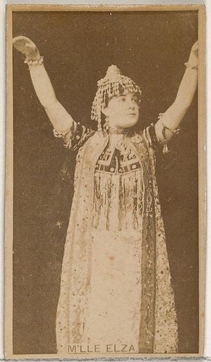 M'lle Elza, from the Actors and Actresses series (N45, Type 8) for Virginia Brights Cigarettes