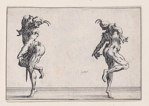 Les Deux Pantalons se Tournant le Dos (Two Men in Pantsuits Turned Away from Each Other), from "Les Caprices" Series A, The Florence Set