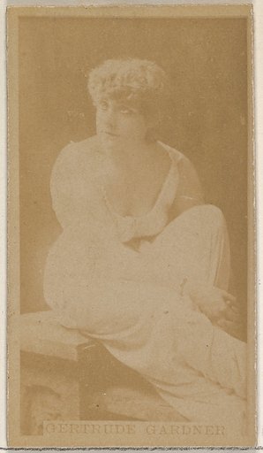 Gertrude Gardner, from the Actors and Actresses series (N45, Type 8) for Virginia Brights Cigarettes