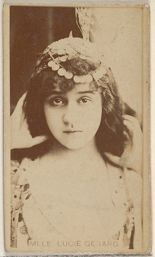 Mlle. Lucie Gerard, from the Actors and Actresses series (N45, Type 8) for Virginia Brights Cigarettes