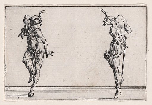 Les Deux Pantalons se Regardant (Men in Pantsuits Looking at Each Other), from "Les Caprices" Series A, The Florence Set