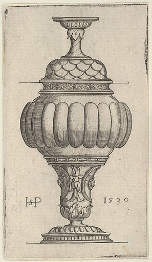 Double Goblet with Oval Decorations