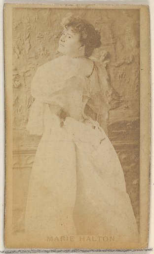 Marie Halton, from the Actors and Actresses series (N45, Type 8) for Virginia Brights Cigarettes