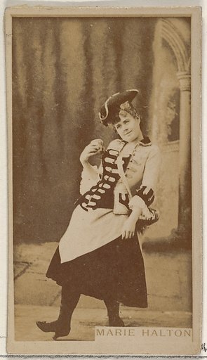 Marie Halton, from the Actors and Actresses series (N45, Type 8) for Virginia Brights Cigarettes