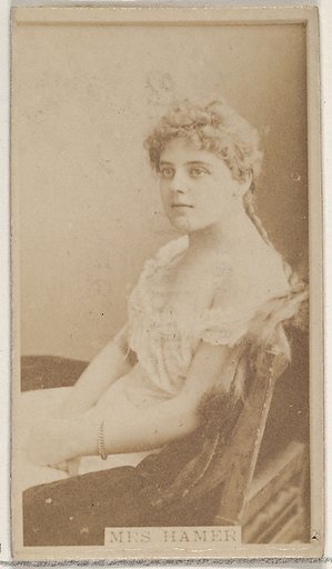 Mrs. Hamer, from the Actors and Actresses series (N45, Type 8) for Virginia Brights Cigarettes
