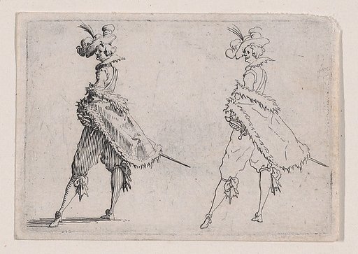 Le Gentilhomme au Manteau Posé sur la Hanche (Gentleman with his Mantle on his Hip), from Les Caprices Series A, The Florence Set