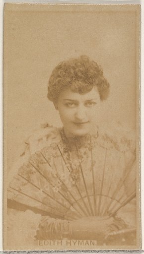 Edith Hyman, from the Actors and Actresses series (N45, Type 8) for Virginia Brights Cigarettes