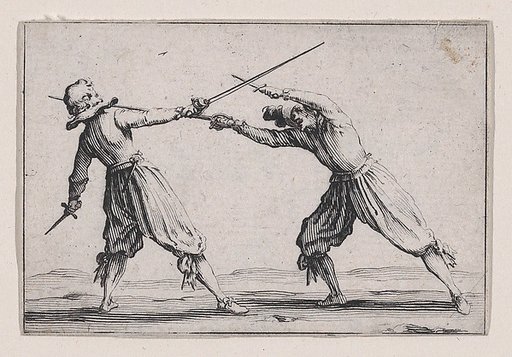 Le Duel a l'Épée et au Poignard (The Duel with the Sword and Dagger), from "Les Caprices" Series A, The Florence Set