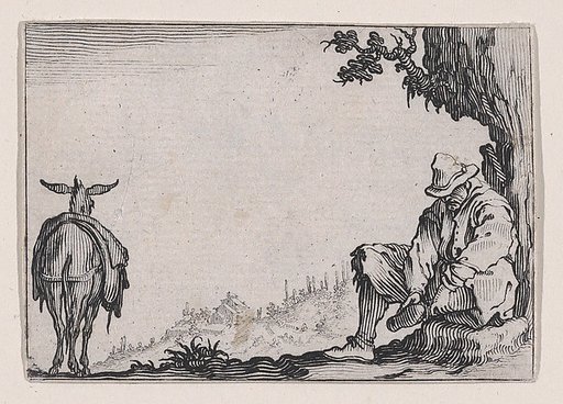 Le Paysan se Déchaussant (The Peasant Removing his Shoes), from "Les Caprices" Series A, The Florence Set