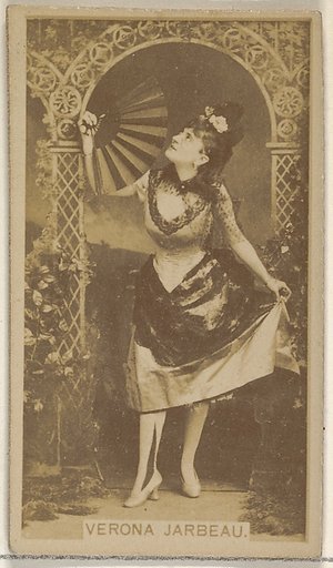 Verona Jarbeau, from the Actors and Actresses series (N45, Type 8) for Virginia Brights Cigarettes