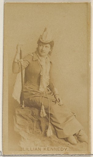 Lillian Kennedy, from the Actors and Actresses series (N45, Type 8) for Virginia Brights Cigarettes