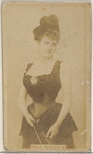 Miss Madden, from the Actors and Actresses series (N45, Type 8) for Virginia Brights Cigarettes