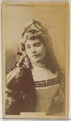 Miss Mason, from the Actors and Actresses series (N45, Type 8) for Virginia Brights Cigarettes